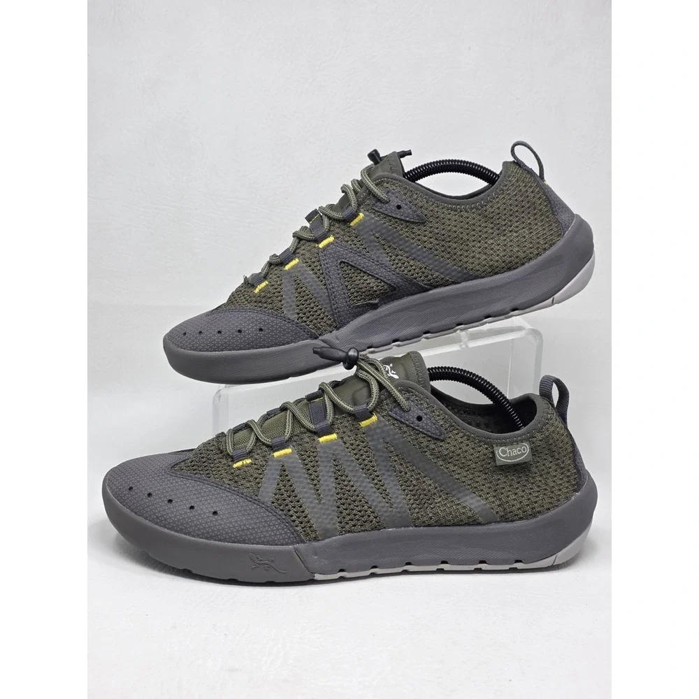 Mens Chacos Torrent Pro Water Shoes Synch Size US 11 Green Gray Casual Pre-owned